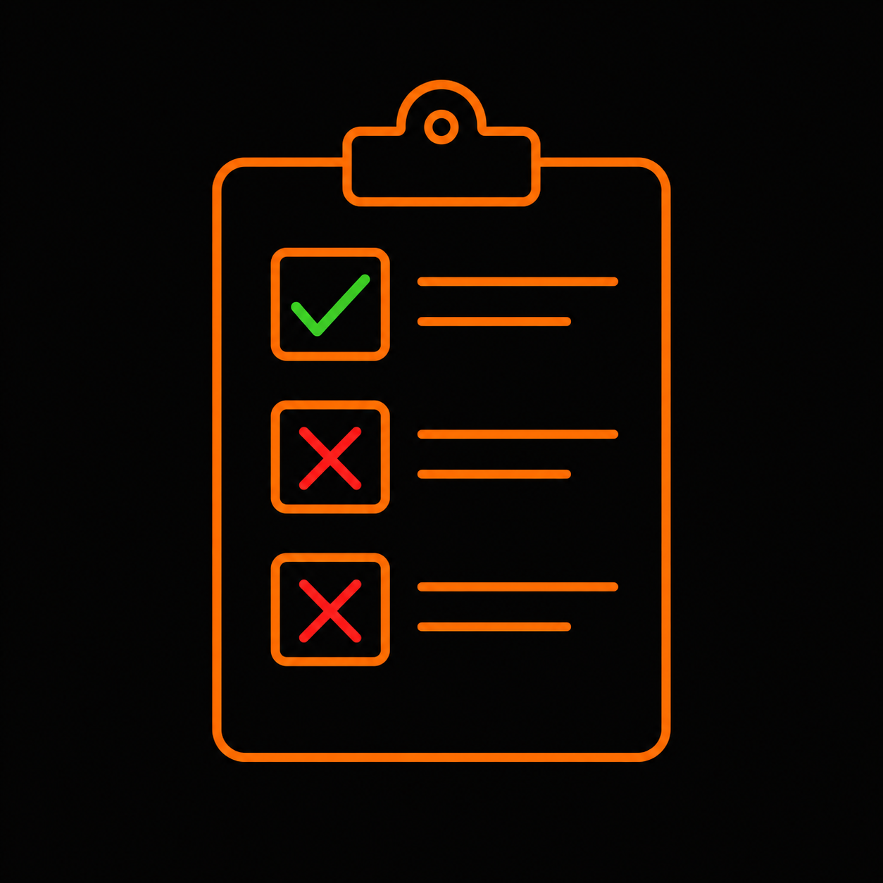 Audit report with findings